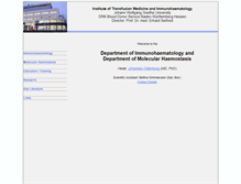 Tablet Screenshot of molecular-haemostasis.de